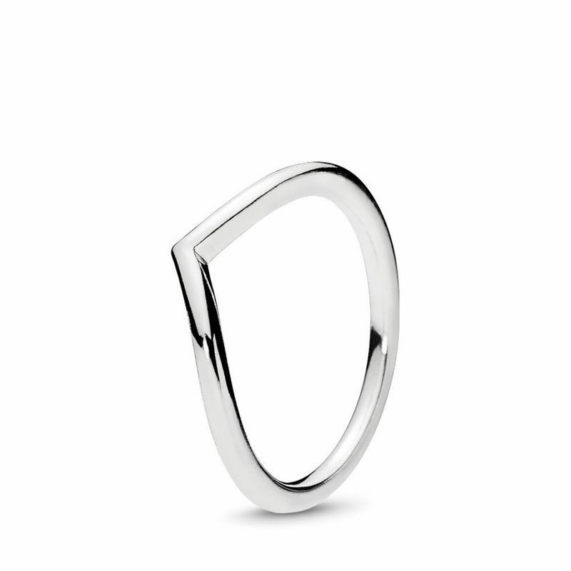 Pandora Polished Wishbone Stackable Ring NZ, Sterling Silver (093614-VYG)